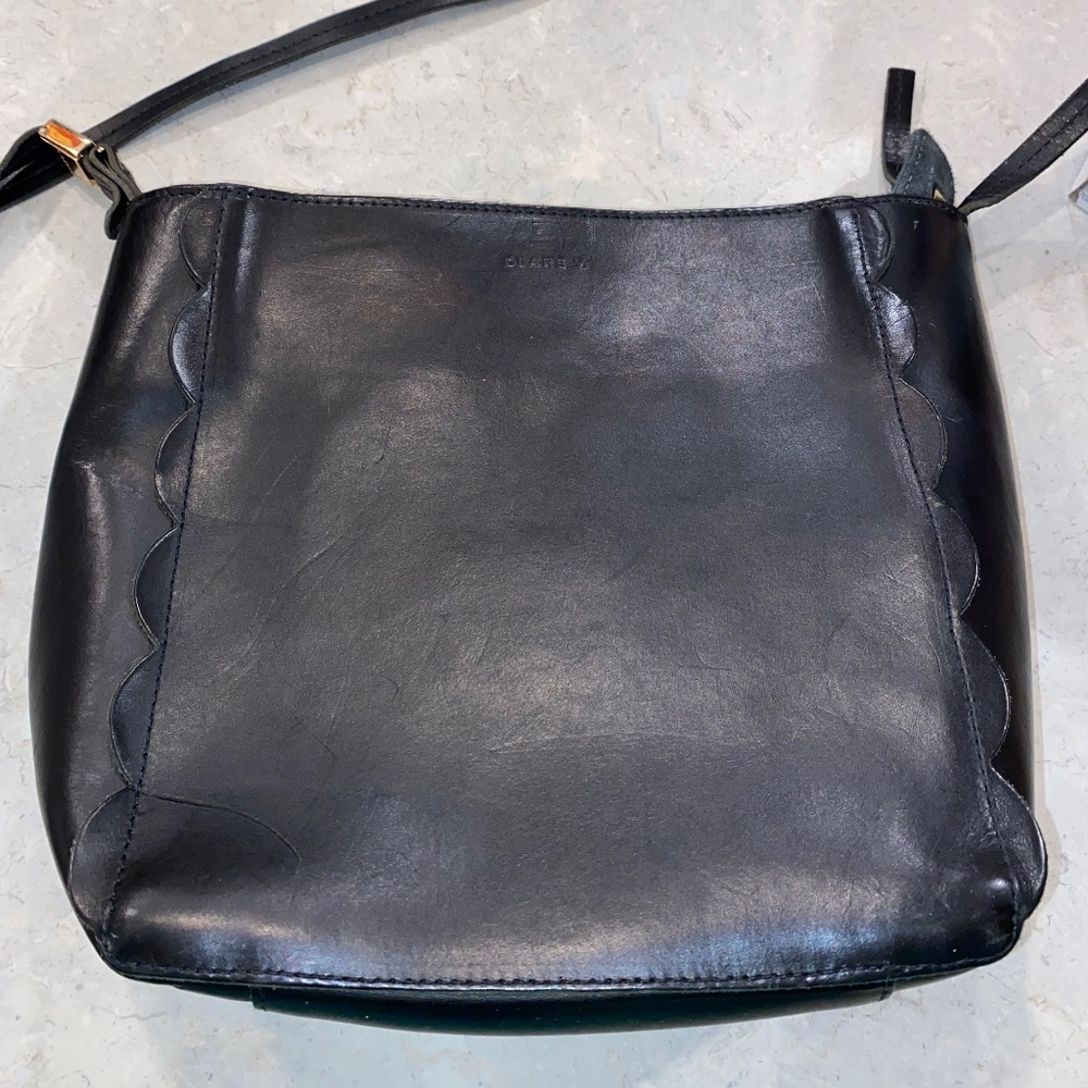 Clare V Black Ines Scallop Bag